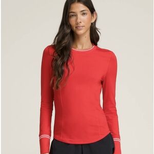 Wilson Baseline Seamless Long-Sleeve in Red, Size S